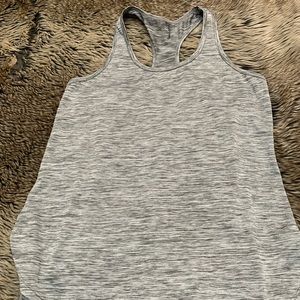 Reebok gray heathered razor back, tank top size S